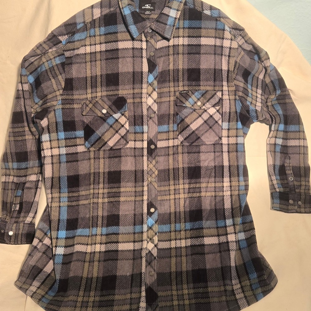 Oneill Mens Shirt Glacier Plaid 2XLT